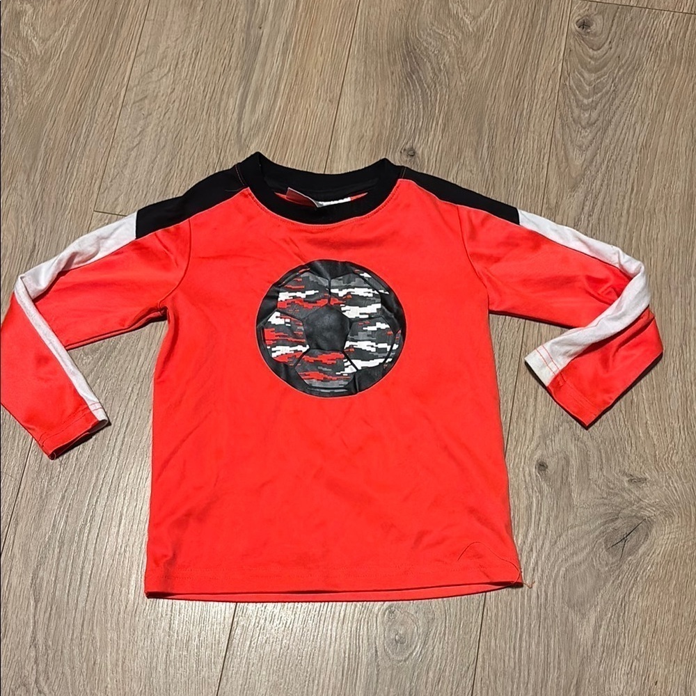 Long Sleeved Soccer Ball athletic shirt